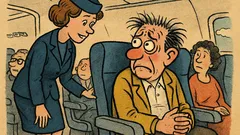 Vtip: Stewardesa întreabă pasagerul: Ați mai zburat?