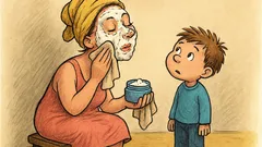 Banc: Un copil își întreabă mama de cremă