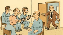 Banc: La spitalul de nebuni, tiristul