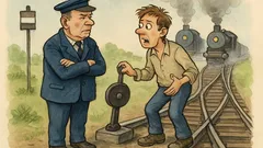 Banc: Un tip vrea să se angajeze la CFR