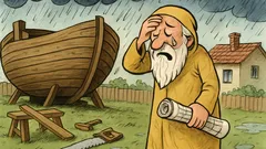 Banc: Dumnezeu îi zice lui Noe...
