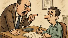 Banc: Șeful îi spune angajatului…