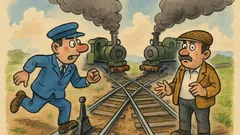 Banc: La CFR, două trenuri, un macaz