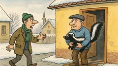 Banc: Un individ vine acasă cu sconcs