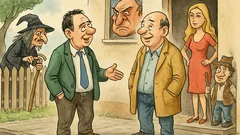 Banc: Se întâlnesc doi prieteni...