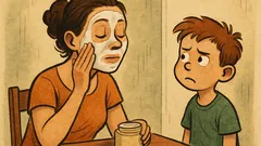 Banc: Un copil o întreabă pe mama…