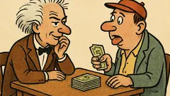 Vtip: Un geniu și-un idiot fac pariu