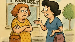 Banc: Se întâlnesc două prietene...