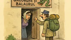 Banc: Un călător bate la „Gheorghe și Balaurul”