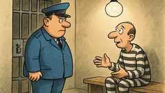 Banc: Paznicul îi zice condamnatului…