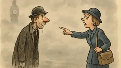 Banc: În Londra, o turistă în ceață...