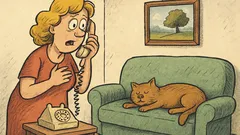 Banc: O femeie sună la veterinar...