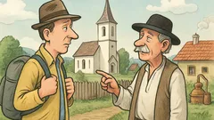 Banc: Un turist caută pălinca în Ardeal