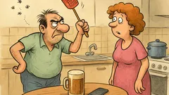 Banc: Intră o femeie în bucătărie...