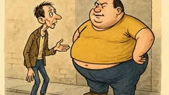 Banc: Un obez îi spune unui slăbănog...