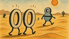 Banc: Două zerouri mergeau prin deșert