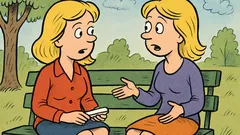 Banc: Două blonde stau de vorbă…